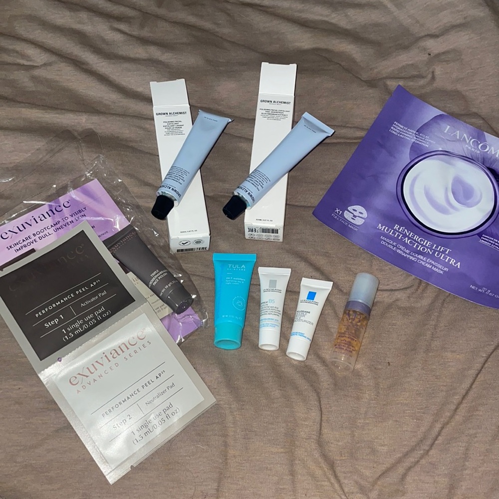 Skincare bundle - Lancôme , grown alchemist , exuviance , Tula , and more!